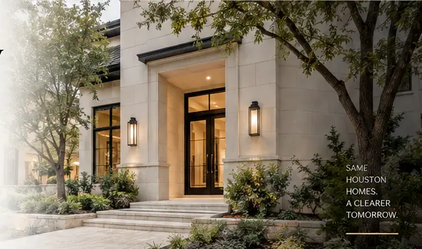 Contemporary Houston home entry